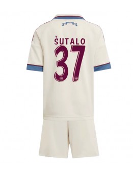 Ajax Josip Sutalo #37 Dječji Rezervni Dres kompleti 2025-26 Kratak Rukavima (+ kratke hlače)